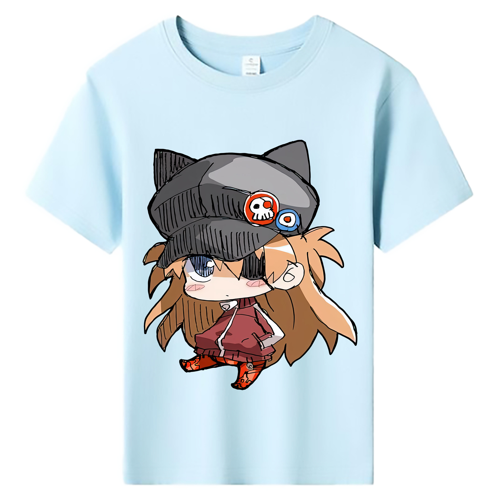 （画像用） EVA 新世紀エヴァンゲリオン 綿100％キッズTシャツ（フロントプリント）